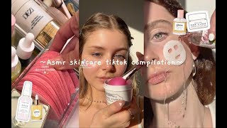 asmr skincare tiktok compilation [upl. by Ellehcen]