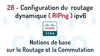 28 Configuration du Routage dynamique RIPng IPV6 [upl. by O'Callaghan120]