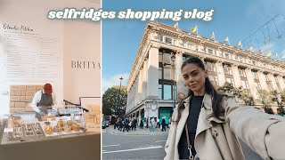 Come Shop With Me Selfridges London  a new COOKIE DOUGH restaurant 🛍️ [upl. by Anegal]