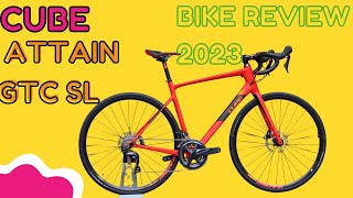 TOP CUBE ATTAIN GTC SL BIKE REVIEW 2023 BIKERADAR [upl. by Aiz]