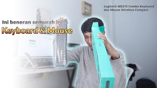 REVIEW JUJUR KEYBOARD Logitech MK215 Combo Keyboard dan Mouse Wireless Compact RECOMENDED [upl. by Etnomaj]