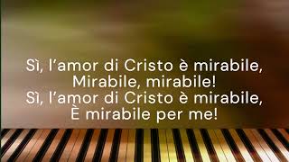 Mirabile mirabile Fondo musicale con testo [upl. by Anitnamaid603]