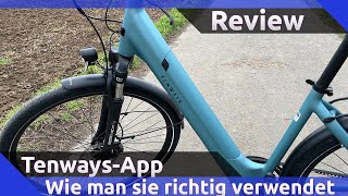 Tenways EBikes So gelingt die TourAufzeichnung auf jeden Fall App HowTo [upl. by Darice23]