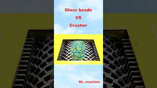 Glass beads VS Crusher crushingequipment machine shredder satisfying industrialshredder fun [upl. by Lamak222]