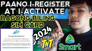 PAANO EREGISTER ANG BAGONG BILING SIM CARDSIM CARD REGISTRATION 2024How to register new sim card [upl. by Duer264]