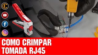 COMO CRIMPAR TOMADAS RJ45 EM CABO DE REDE 3 FERRAMENTAS INCRÍVEIS 😉 [upl. by Wittenburg]