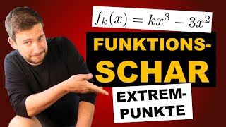 FUNKTIONSSCHAREN Gib die Extrempunkte an  HOW TO MATHE ABI 2022 FUNKTIONSSCHAREN [upl. by Dnalor]