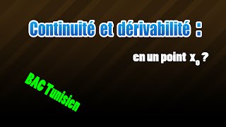 continuité et dérivabilité en un point [upl. by Llen393]