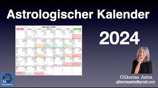 Astrologischer Jahreskalender 2024 freies download für dich [upl. by Lexis]