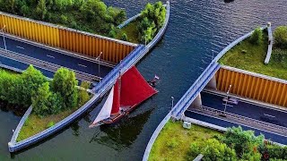 The Veluwemeer Aqueduct A Stunning Engineering Feat in the Netherlands [upl. by Ayotahc]