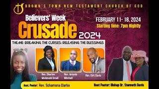 Online Believers Week Crusade Service  Rev Dr Stenneth Davis  February 20 2024 [upl. by Elleynad]