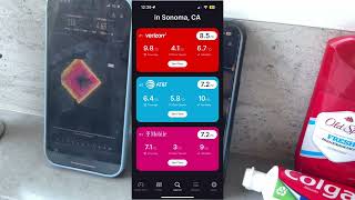 TMobile 5G VS Verizon 5G speed test in Sonoma California insane results [upl. by Annahsad]