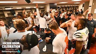 Week 8 Locker Room Celebration l Cincinnati Bengals [upl. by Phillip]