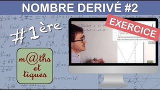 EXERCICE  Calculer le nombre dérivé Niv2  Première [upl. by Ezarra]