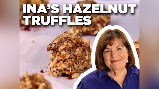 Ina Gartens Chocolate Hazelnut Truffles  Barefoot Contessa  Food Network [upl. by Atiuqcir]