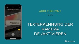 Texterkennung der Kamera deaktivieren  Apple iPhone iOS 15 [upl. by Yesnnyl]