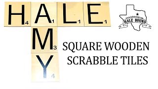 SUBLIMATION WOOD SQUARE SCRABBLE TILES [upl. by Pontias277]