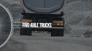 Volvo Trucks  Fiveaxle trucks New rough applications feature [upl. by Lamont116]