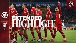 Extended Highlights Reds Go Top In Premier League  Wolves 12 Liverpool [upl. by Mikahs]