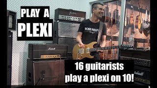 PLAY A PLEXI 16 guitarists play a Marshall ON 10 GuitCon 2017 [upl. by Ronni]