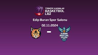 ÇBK Mersin Gelişim  01 Adana Basketbol TKBL 8Hafta [upl. by Gora]