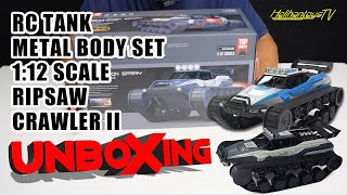 UNBOXING RC TANK METAL BODY SET 112 SCALE RIPSAW CRAWLER II  SG1204 PINECONE MODEL [upl. by Maible]