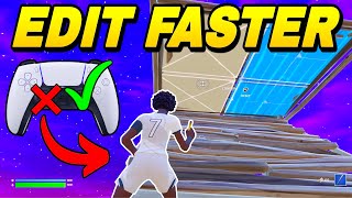 How To EDIT FASTER on Controller  Remove INPUT DELAY Fortnite Tutorial [upl. by Refynnej]