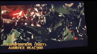 Transformers 2007 Barricade Transforms Theatre Audience Reaction CRAZY [upl. by Aynos]