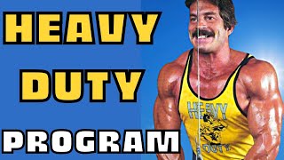 Mike Mentzer Best HIT Heavy Duty Workout Program quotFOR NATURALSquot [upl. by Aeynod]