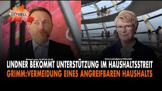 Grimm unterstützt Lindner im Haushaltsstreit [upl. by Mikiso]