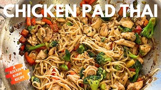 🍜 Irresistible Chicken Pad Thai Noodle StirFry  Homemade Pad Thaiquot [upl. by Nor178]