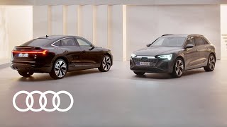 Three perspectives one iconic car  The fully electric Audi Q8 etron models [upl. by Cima]