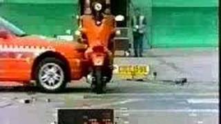 BMW C1 Crash Test  Side Impact [upl. by Trula]