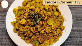 Tindora coconut fry recipe  thondekai palya  Tendli Ki Sabzi  Kovaikkai recipe [upl. by Iggy146]