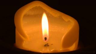 Virtual Candle Close Up Candle with Soft Crackling Fire Sounds Full HD [upl. by Rocker]