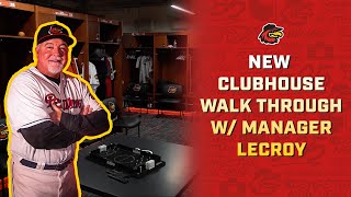 New Red Wings Clubhouse Walk Through w Manager LeCroy [upl. by Nyrak]