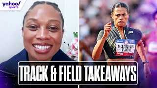 BIGGEST TAKEAWAYS from the 2024 Olympic TRACK amp FIELD trials with ALLYSON FELIX  Yahoo Sports [upl. by Nogam]