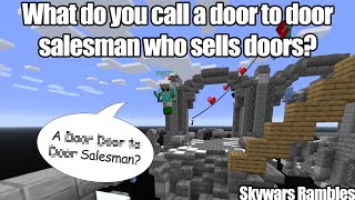 What do you call a door to door salesman who sells doors [upl. by Oicnevuj]