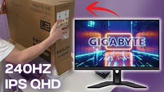 Unboxing a 240Hz 1440p Budget Gaming Monitor  GIGABYTE M27QX [upl. by Ermanno]