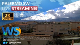 🔴 Palermo live webcam  Panoramica sudovest [upl. by Eillod]