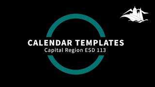 Calendar Template Training [upl. by Aelgna]