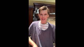 Milla Jovovich  Instagram workout January 23 2019 [upl. by Southworth]