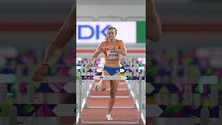 Smooth sailing for Nadine Visser in the 60m hurdles 👩‍✈️ athletics sprint athlete sports [upl. by Dominy]