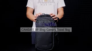 Short VDO กระเป๋ากล้อง Pacsafe Camsafe X9 Sling Camera Travel Bag [upl. by Esom376]