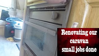 Renavating our caravan small jobs done part 5 [upl. by Enia]