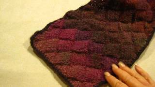 Introduction to Entrelac knit [upl. by Arand]