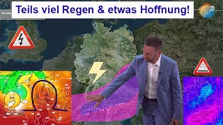 Teilweise viel Regen AlpenraumSüden amp etwas Hoffnung Ende Juni Wettervorhersage 0716062024 [upl. by Ahsiuqat846]