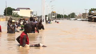 Nigeria floods Dam overflow creates new crisis for insurgencyhit region  AFP [upl. by Attirb]