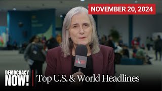 Top US amp World Headlines — November 20 2024 [upl. by Tiemroth]