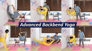 Drills for One Leg Backbend  Step by Step Advanced Backbend Yoga Training by Yograja [upl. by Nerita982]